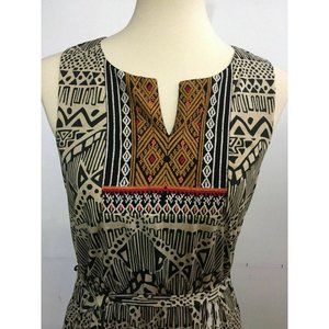 THML Black and White Sleeveless Maxi Sundress